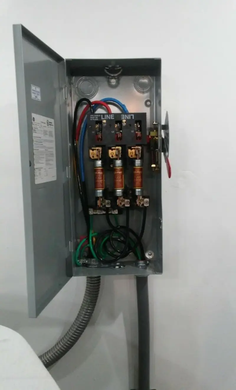 Three-phase disconnect switch installed for Electrical Wiring & Rewiring in Westminster